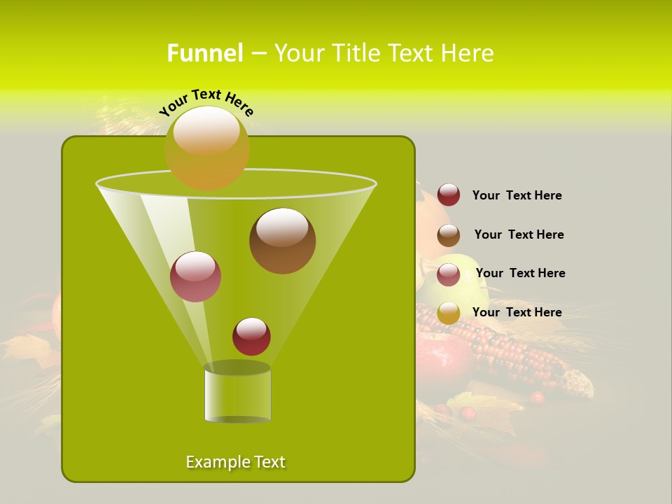 Squash Cornucopia Vegetable PowerPoint Template