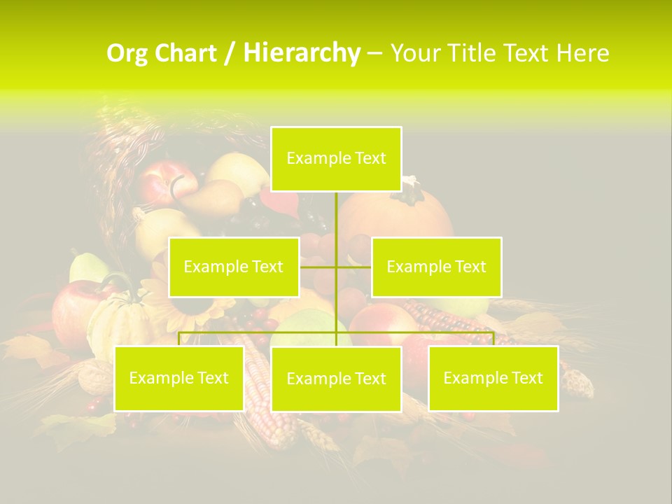Squash Cornucopia Vegetable PowerPoint Template