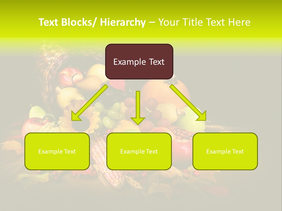 Squash Cornucopia Vegetable PowerPoint Template