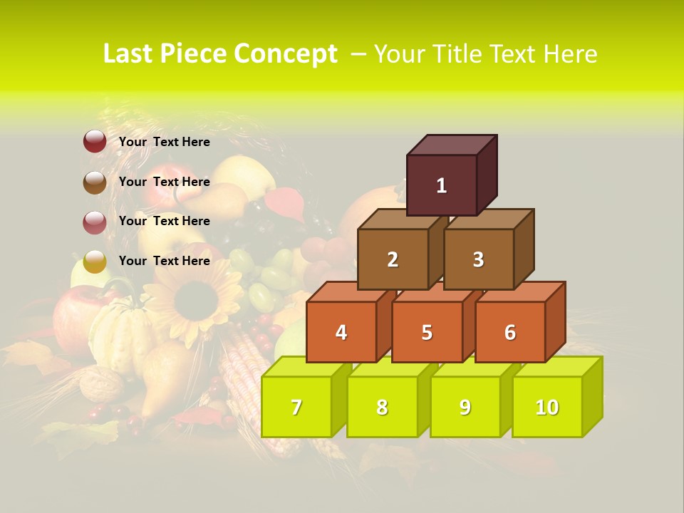 Squash Cornucopia Vegetable PowerPoint Template