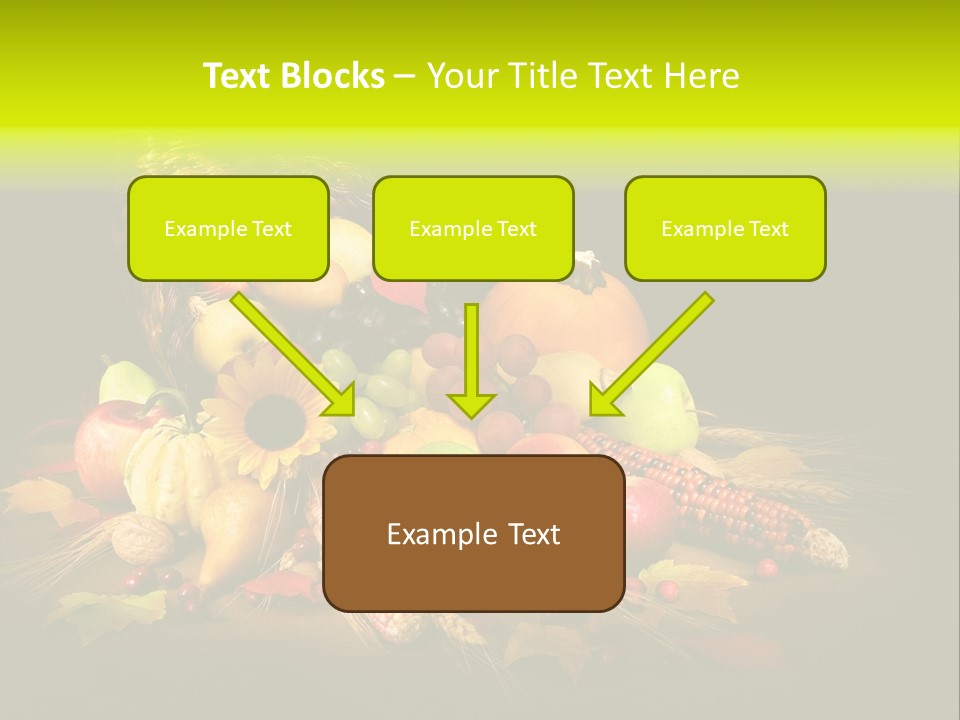 Squash Cornucopia Vegetable PowerPoint Template