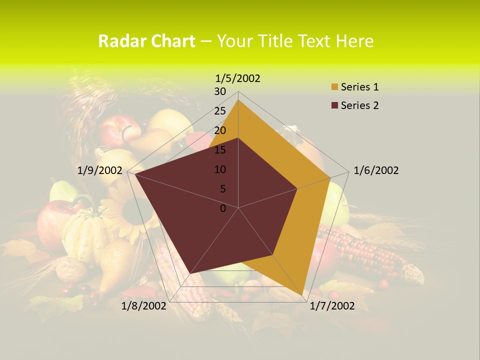 Squash Cornucopia Vegetable PowerPoint Template