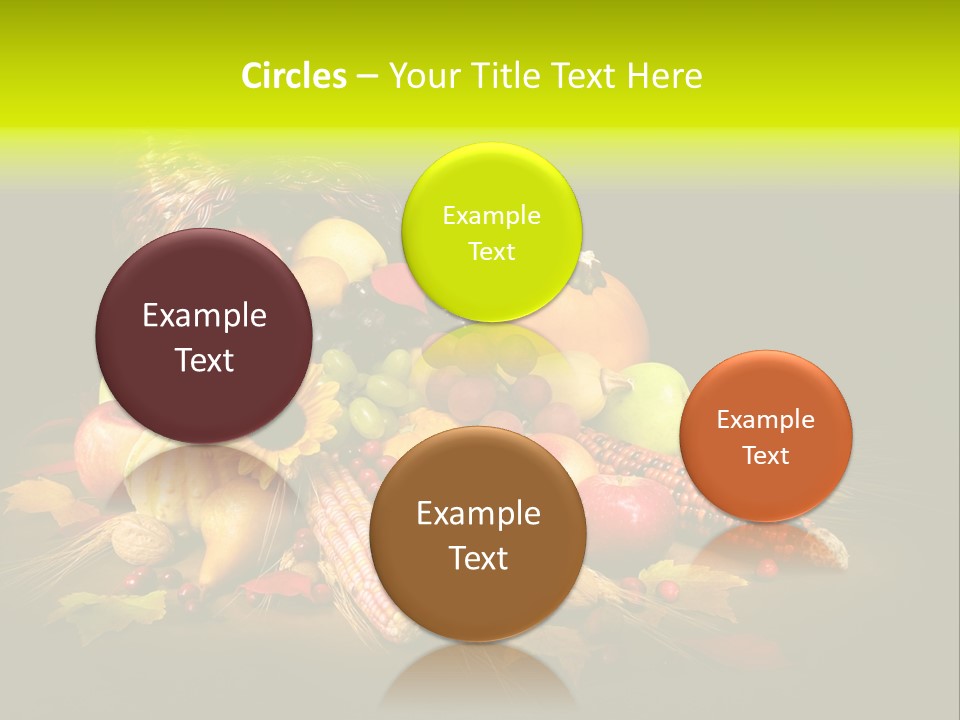 Squash Cornucopia Vegetable PowerPoint Template