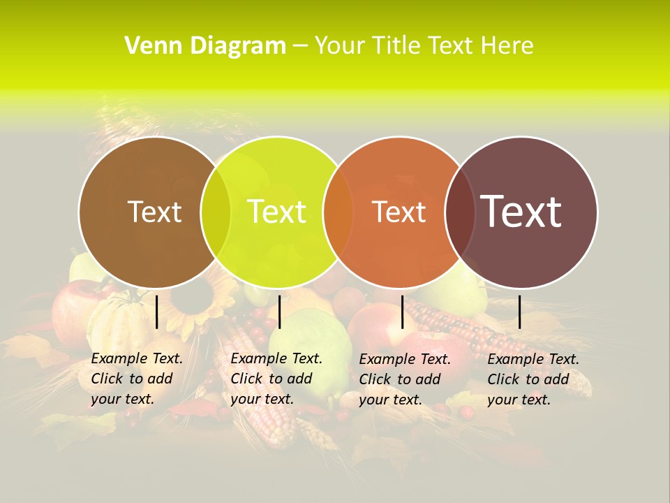 Squash Cornucopia Vegetable PowerPoint Template