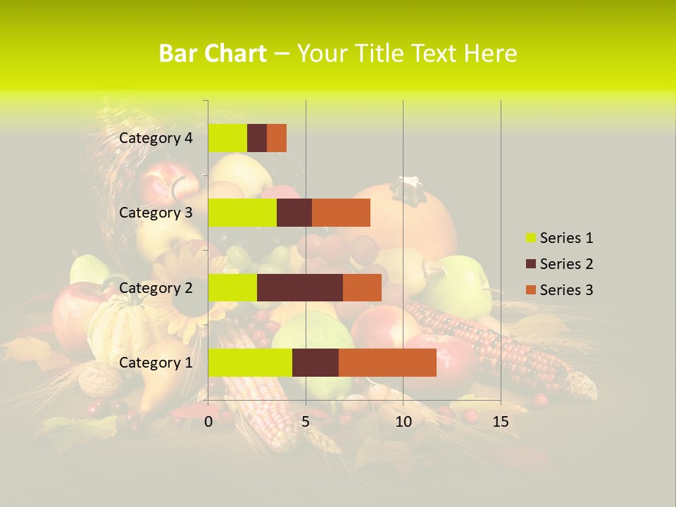 Squash Cornucopia Vegetable PowerPoint Template