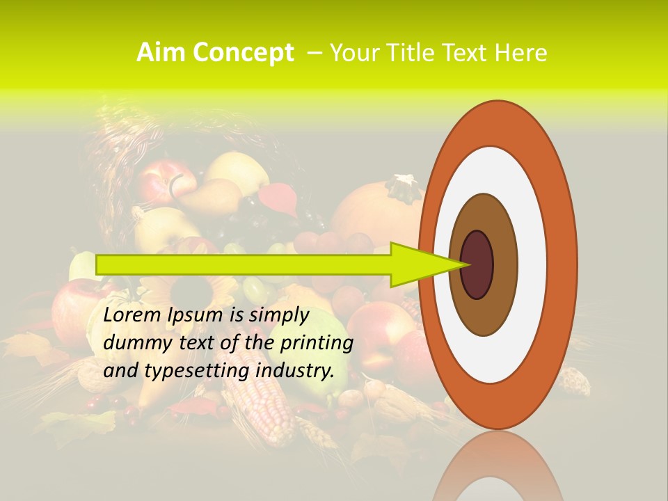 Squash Cornucopia Vegetable PowerPoint Template