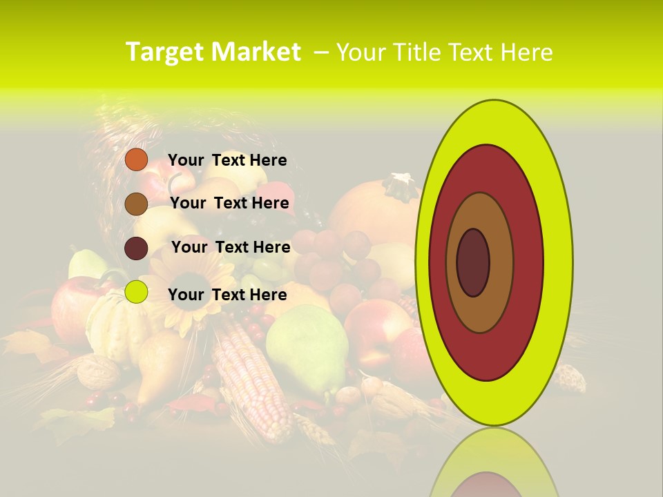 Squash Cornucopia Vegetable PowerPoint Template