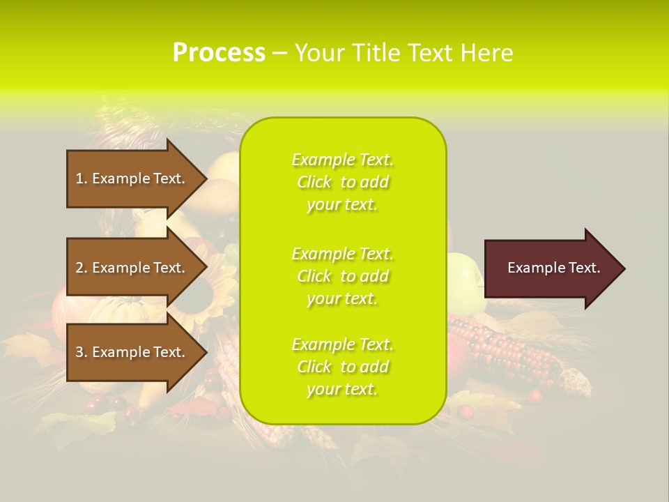 Squash Cornucopia Vegetable PowerPoint Template