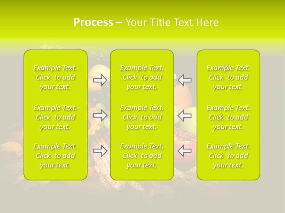 Squash Cornucopia Vegetable PowerPoint Template