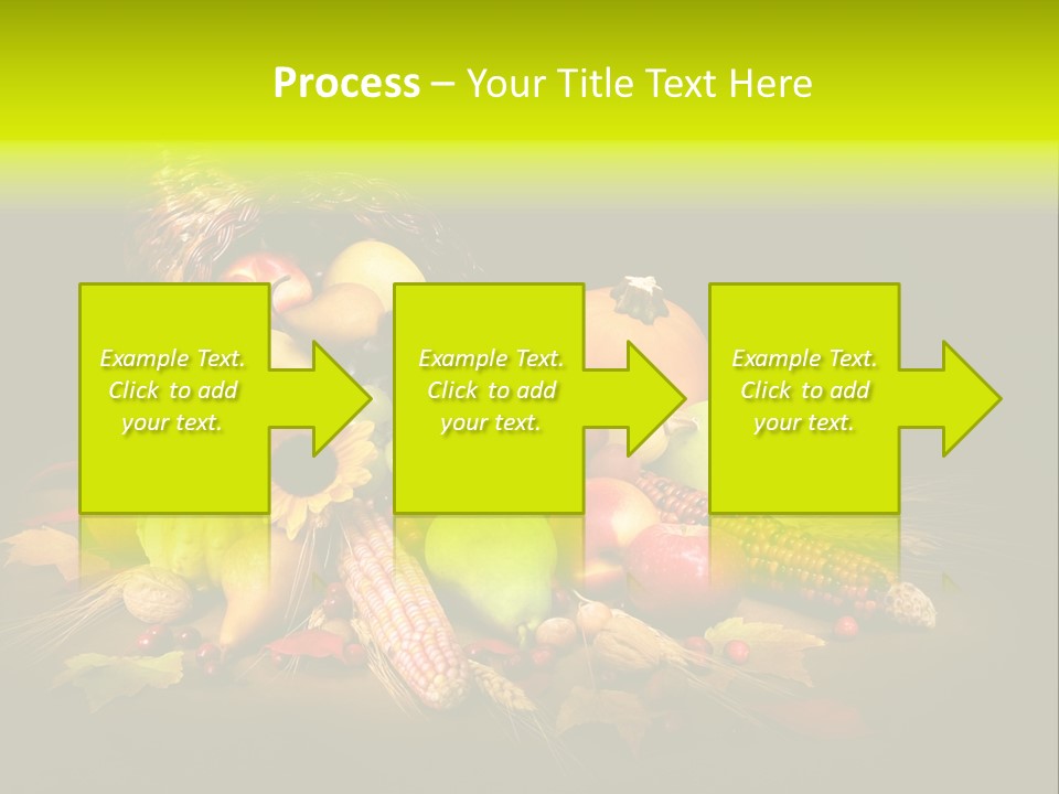 Squash Cornucopia Vegetable PowerPoint Template