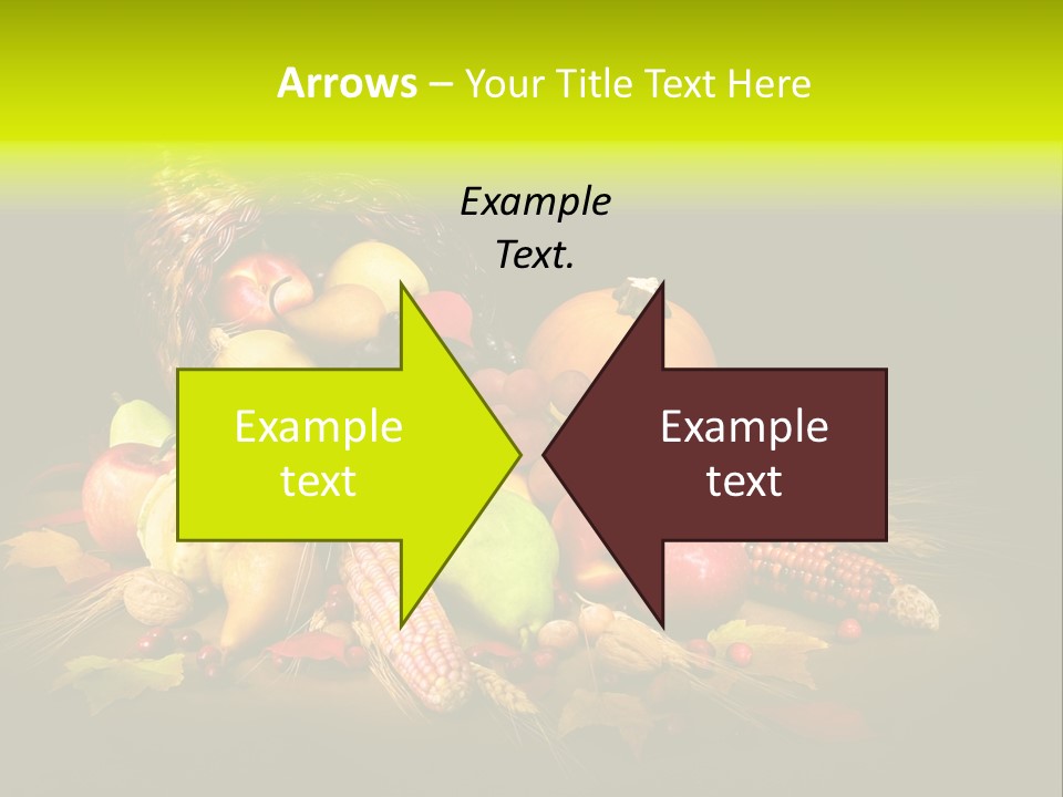 Squash Cornucopia Vegetable PowerPoint Template