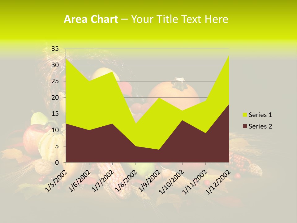 Squash Cornucopia Vegetable PowerPoint Template