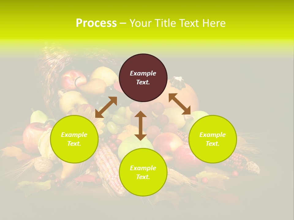 Squash Cornucopia Vegetable PowerPoint Template