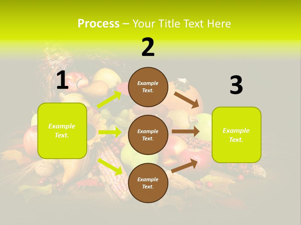 Squash Cornucopia Vegetable PowerPoint Template