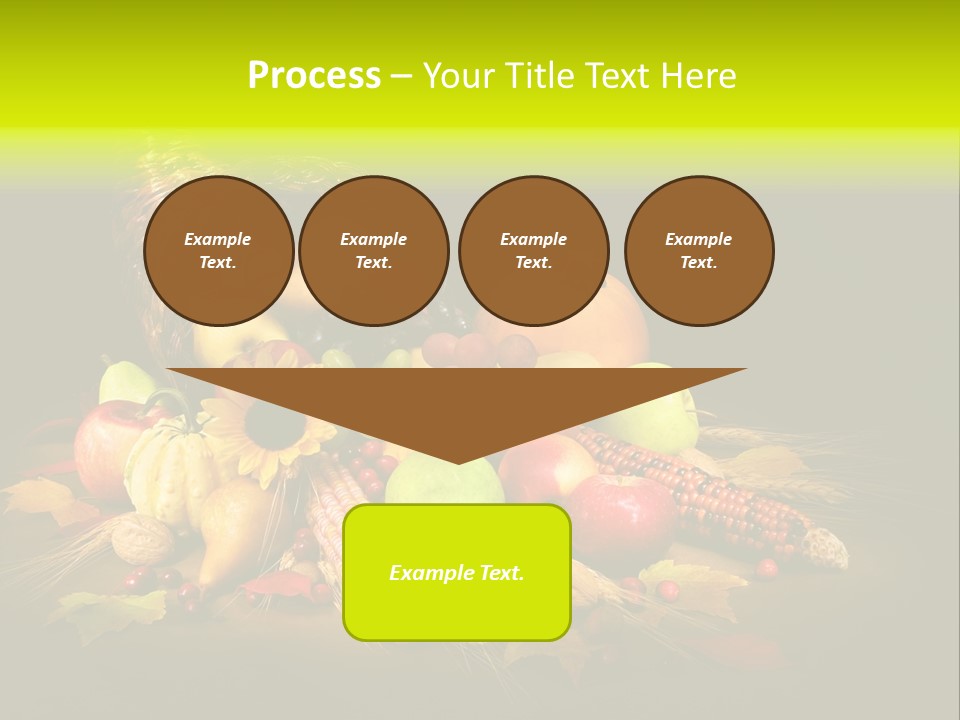 Squash Cornucopia Vegetable PowerPoint Template