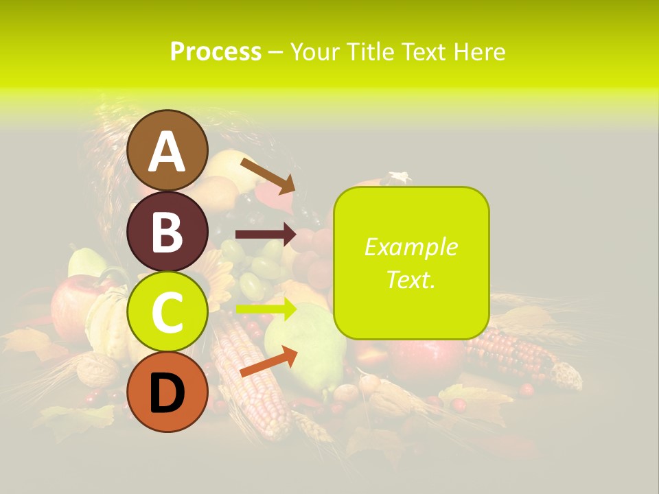 Squash Cornucopia Vegetable PowerPoint Template