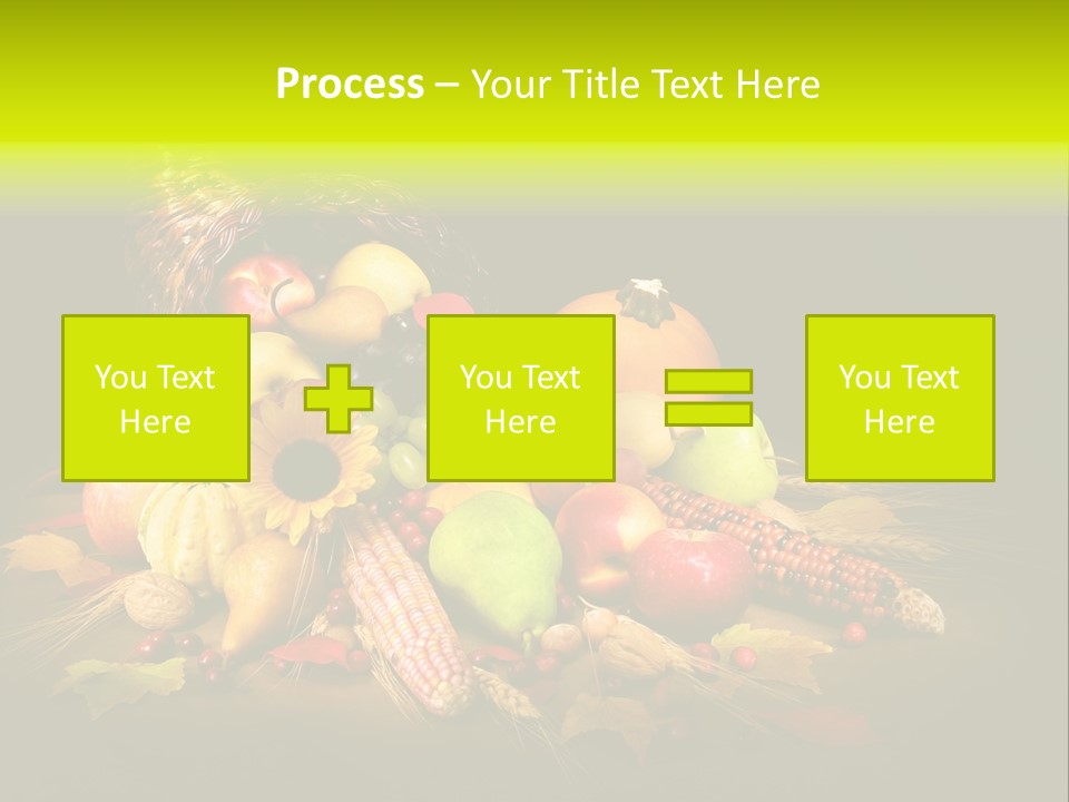Squash Cornucopia Vegetable PowerPoint Template