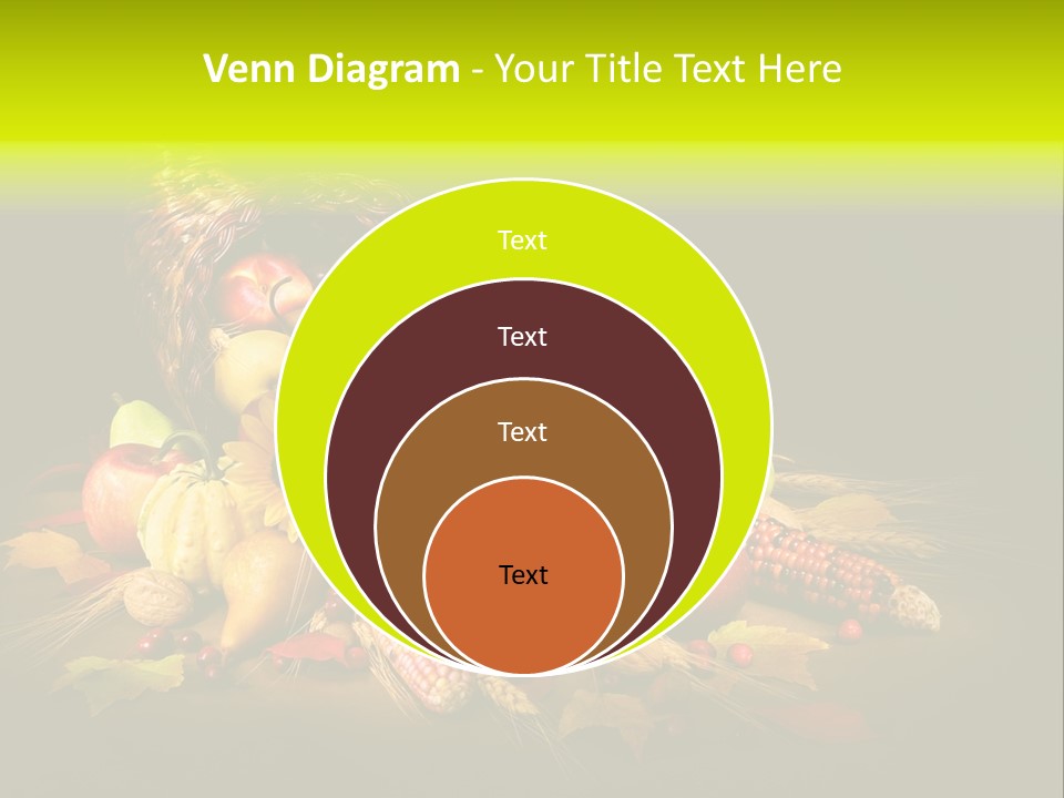 Squash Cornucopia Vegetable PowerPoint Template