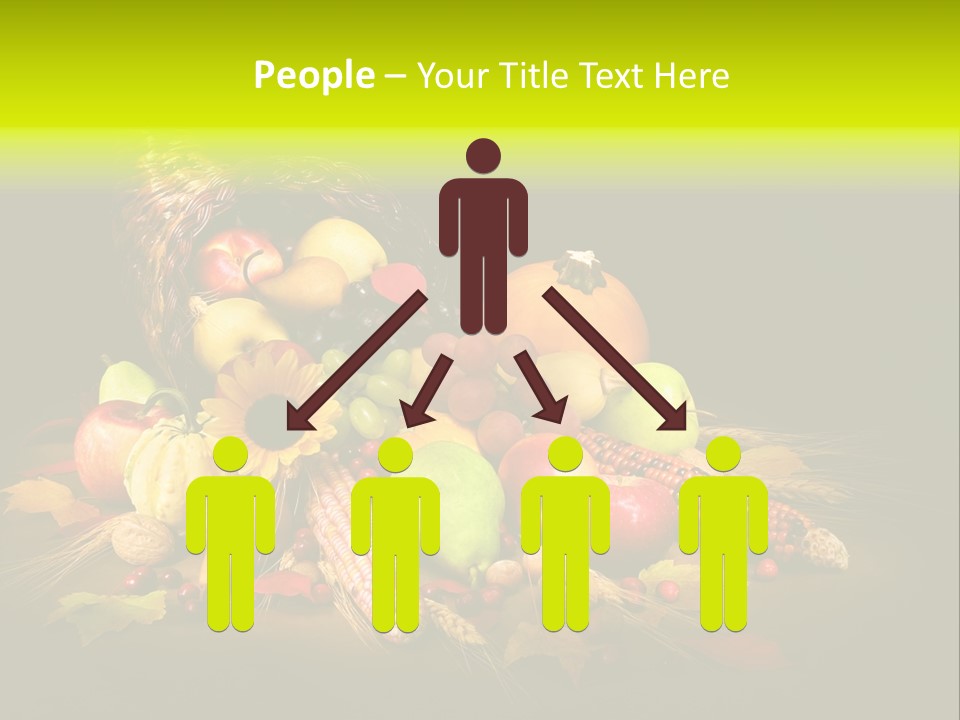 Squash Cornucopia Vegetable PowerPoint Template