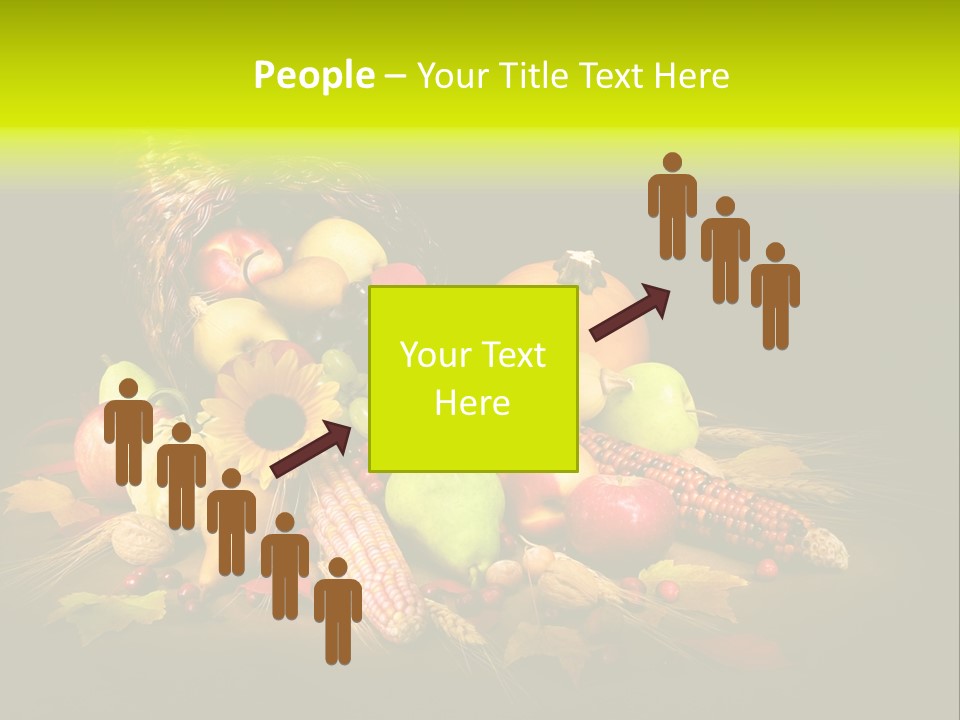 Squash Cornucopia Vegetable PowerPoint Template