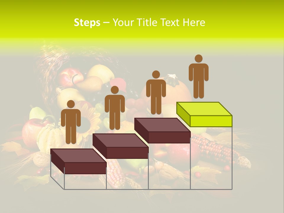 Squash Cornucopia Vegetable PowerPoint Template