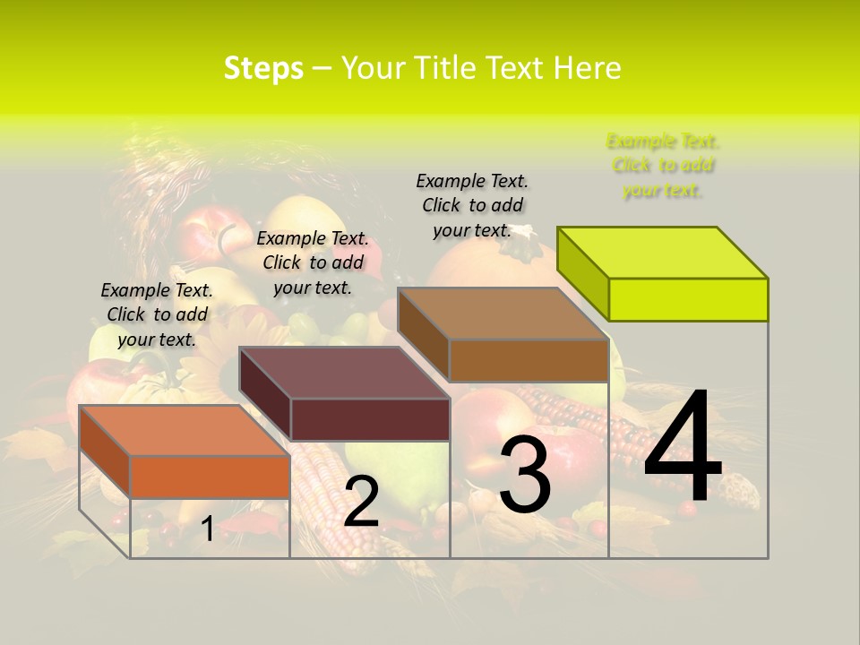 Squash Cornucopia Vegetable PowerPoint Template