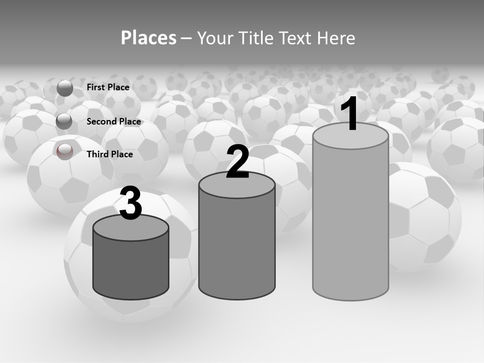 Soccer Ball Parts Black And White PowerPoint Template