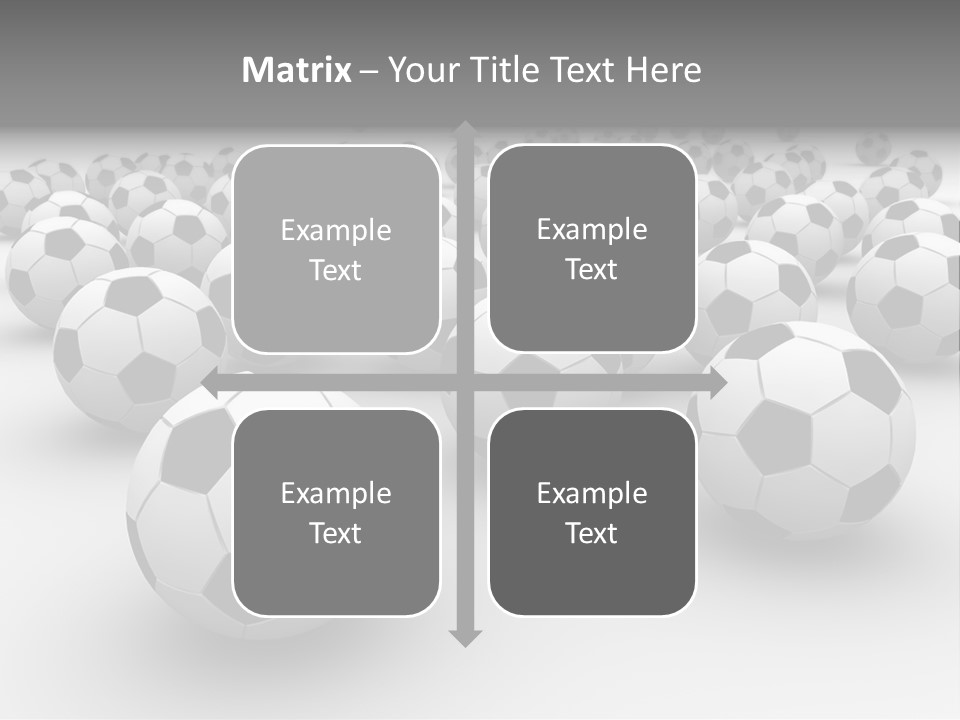 Soccer Ball Parts Black And White PowerPoint Template