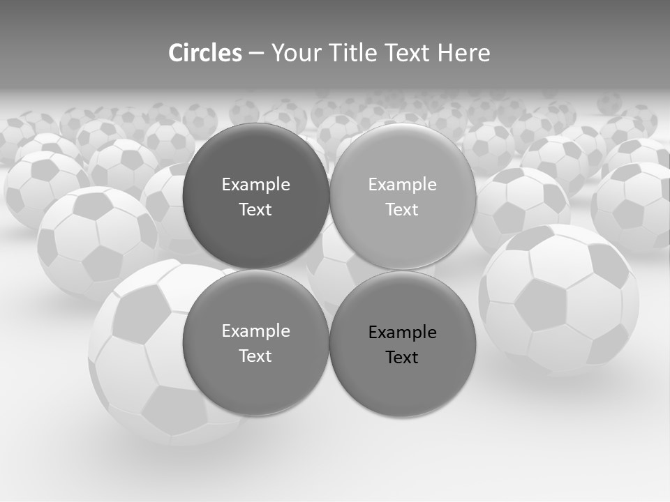 Soccer Ball Parts Black And White PowerPoint Template