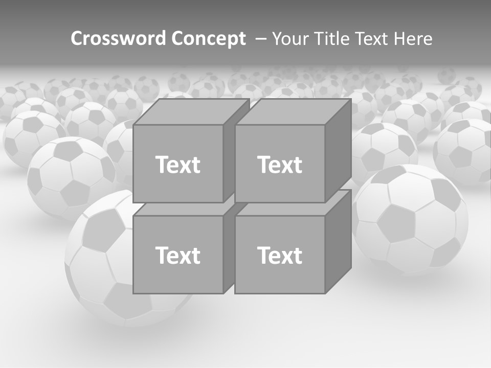 Soccer Ball Parts Black And White PowerPoint Template