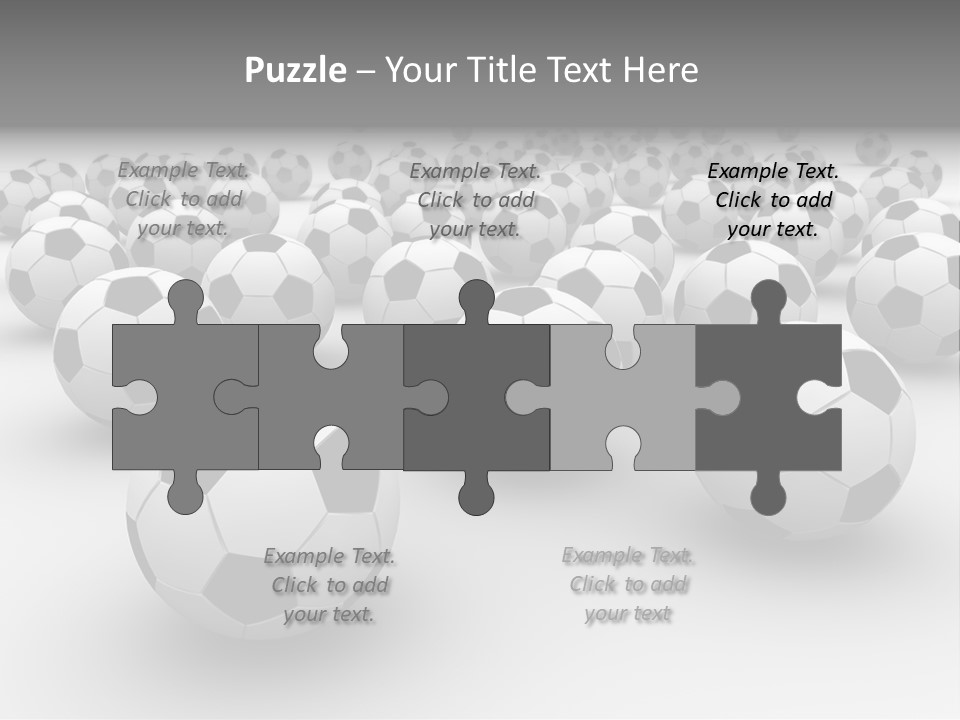 Soccer Ball Parts Black And White PowerPoint Template