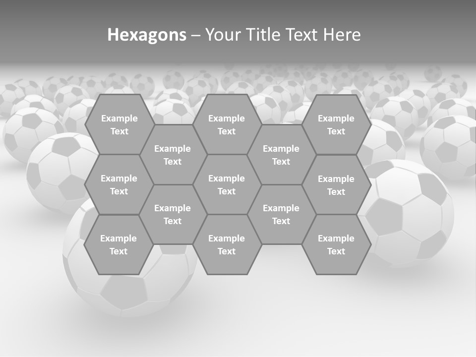 Soccer Ball Parts Black And White PowerPoint Template