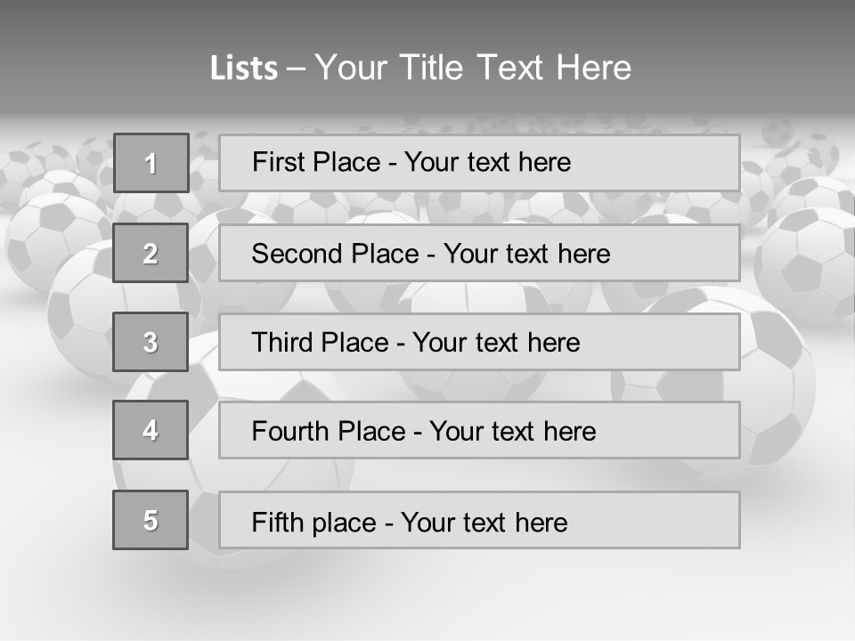 Soccer Ball Parts Black And White PowerPoint Template