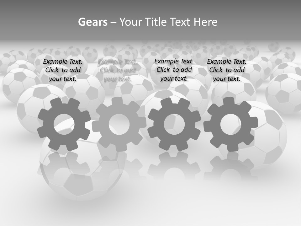 Soccer Ball Parts Black And White PowerPoint Template