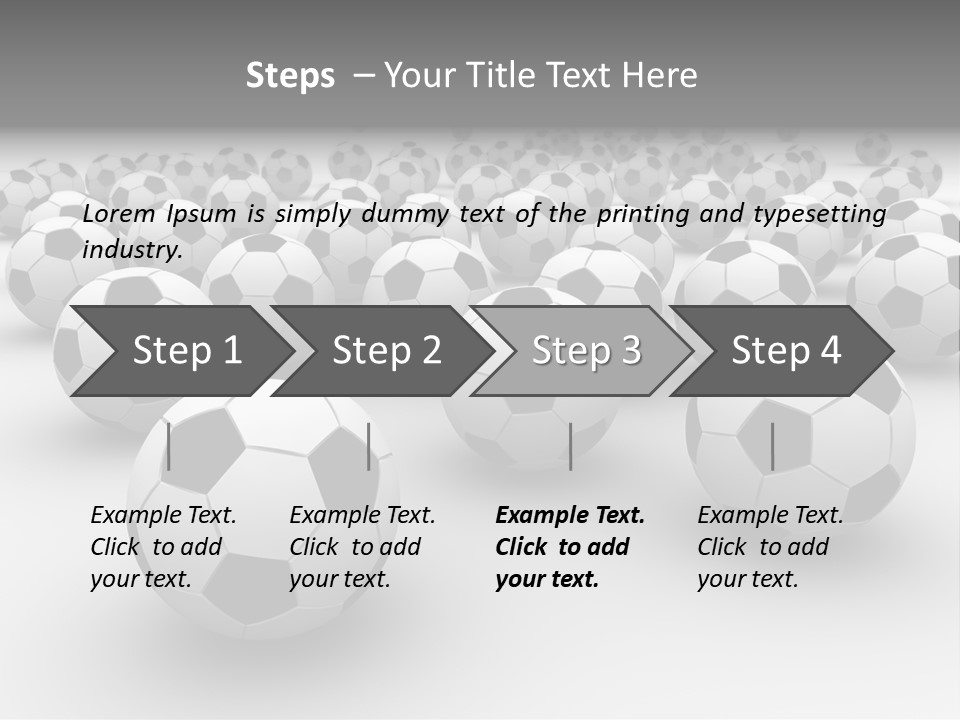Soccer Ball Parts Black And White PowerPoint Template