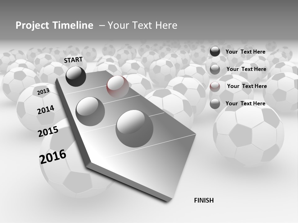 Soccer Ball Parts Black And White PowerPoint Template