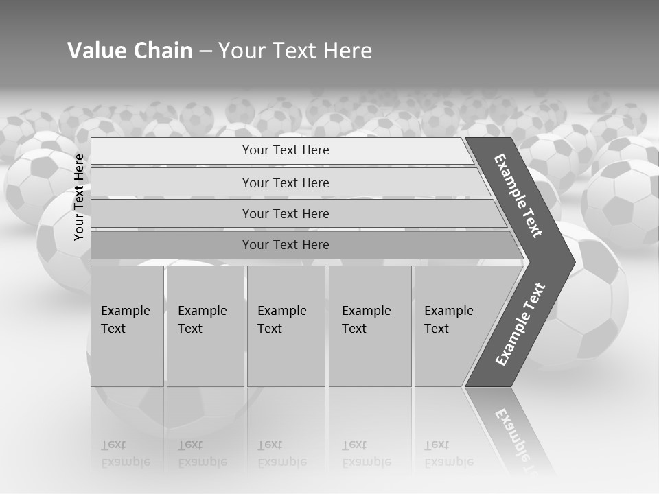 Soccer Ball Parts Black And White PowerPoint Template