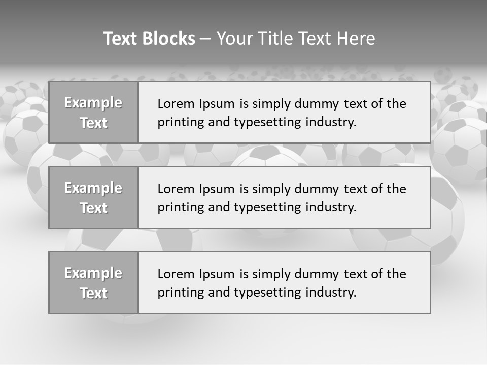 Soccer Ball Parts Black And White PowerPoint Template