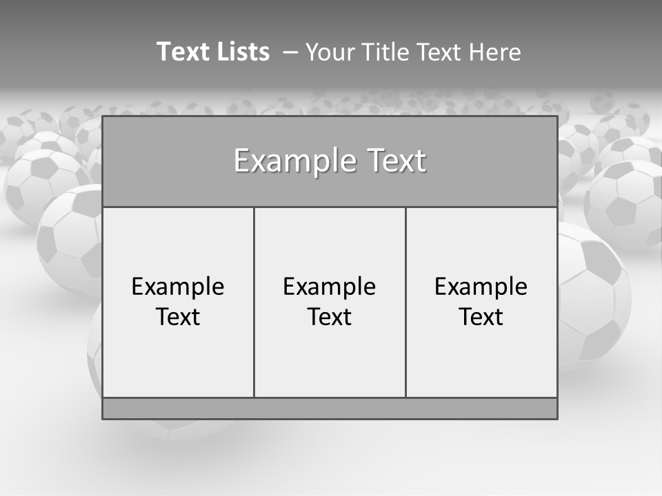 Soccer Ball Parts Black And White PowerPoint Template