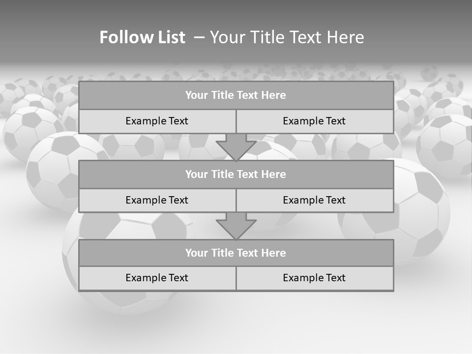 Soccer Ball Parts Black And White PowerPoint Template