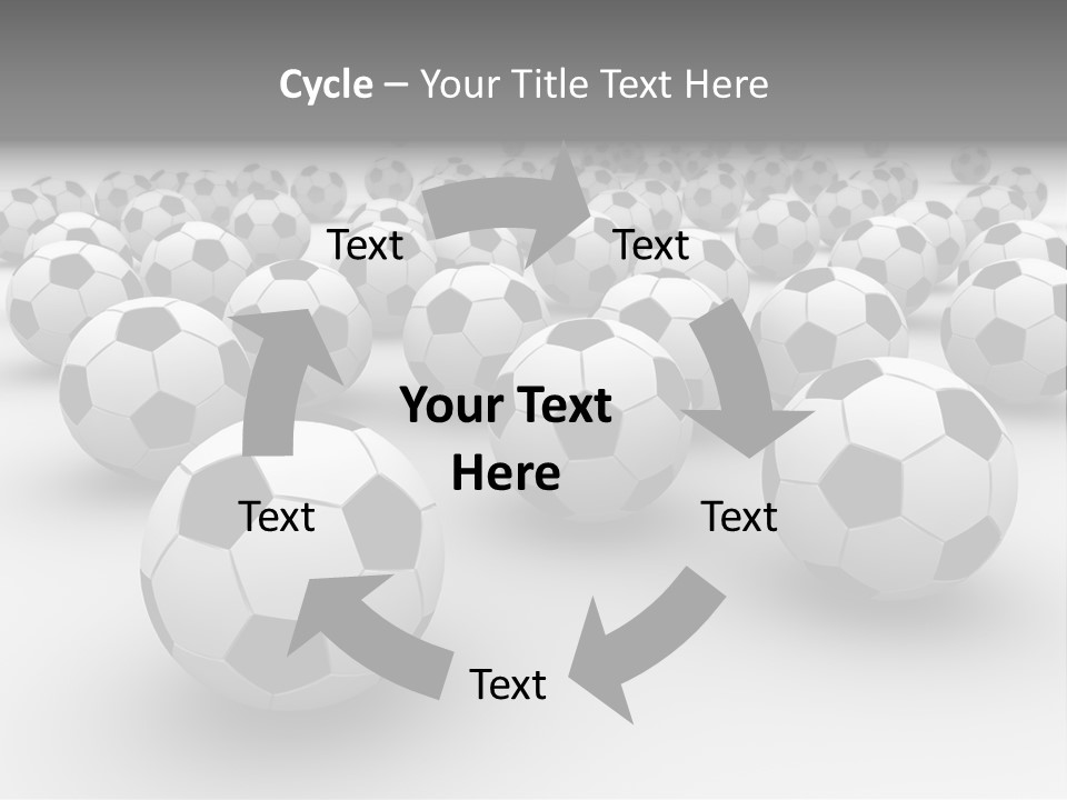 Soccer Ball Parts Black And White PowerPoint Template