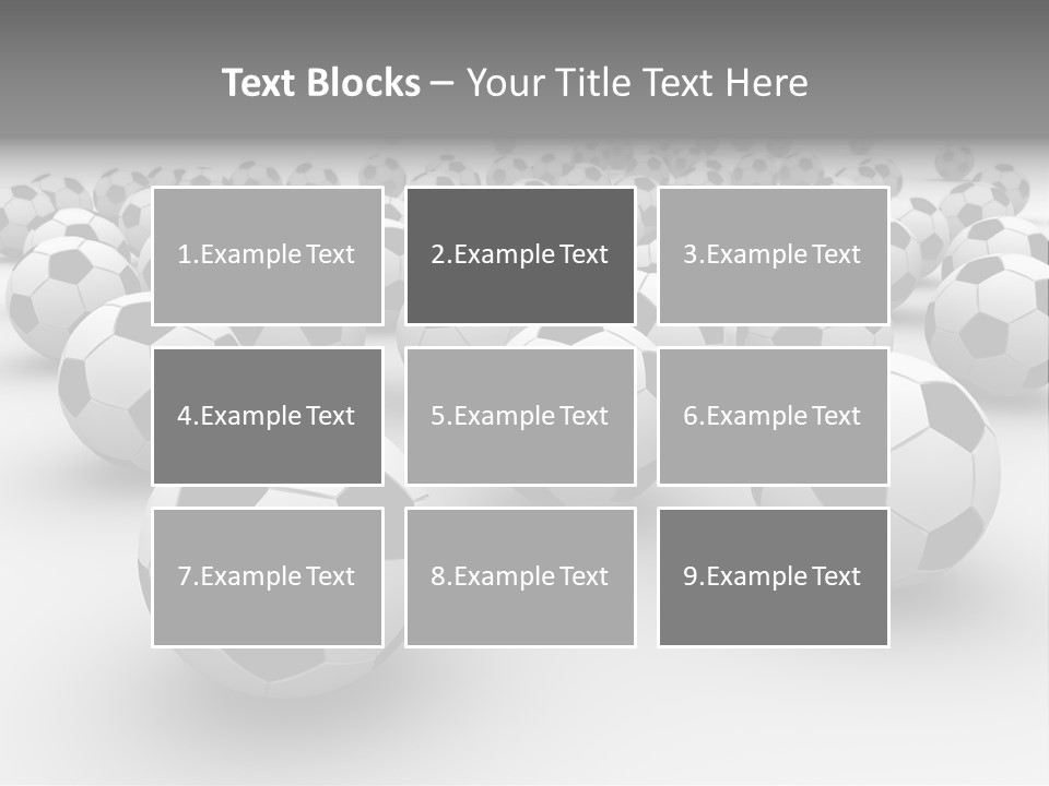 Soccer Ball Parts Black And White PowerPoint Template