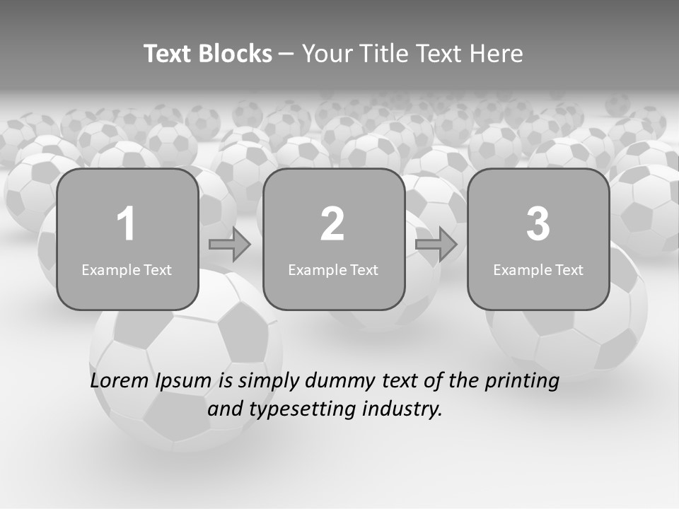 Soccer Ball Parts Black And White PowerPoint Template
