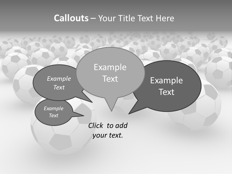 Soccer Ball Parts Black And White PowerPoint Template