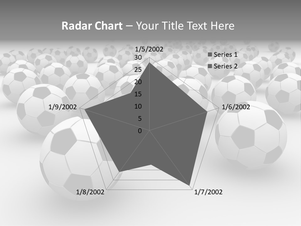 Soccer Ball Parts Black And White PowerPoint Template