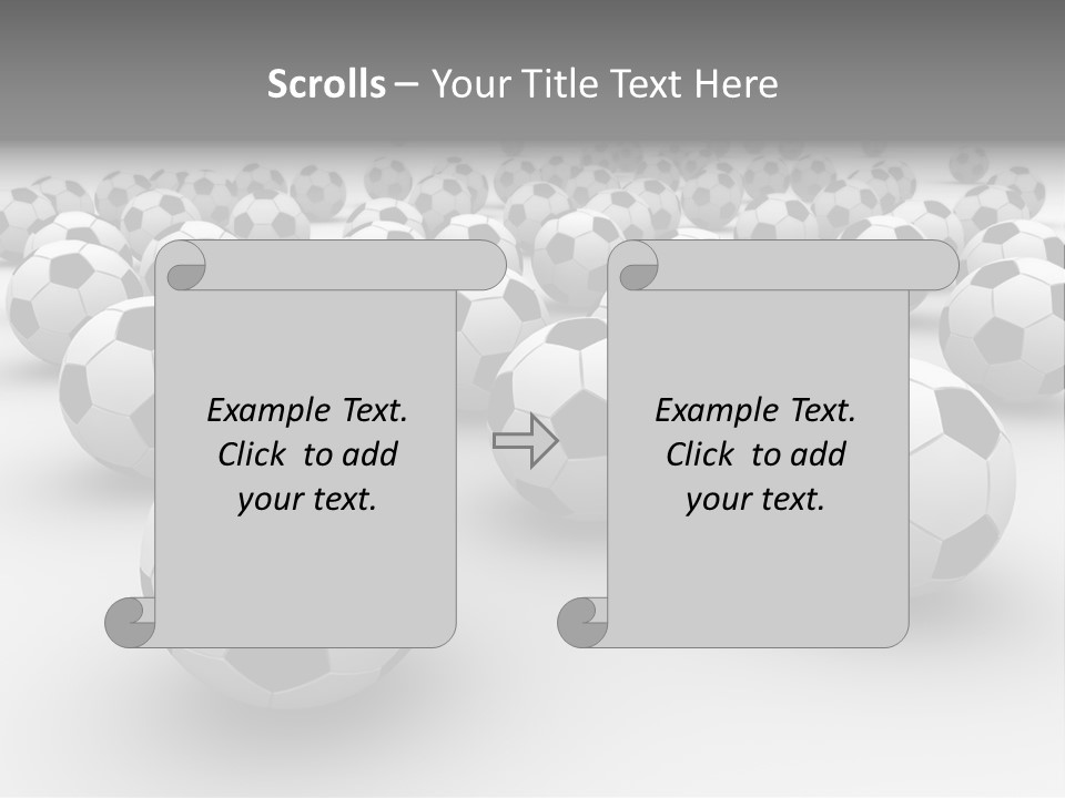 Soccer Ball Parts Black And White PowerPoint Template