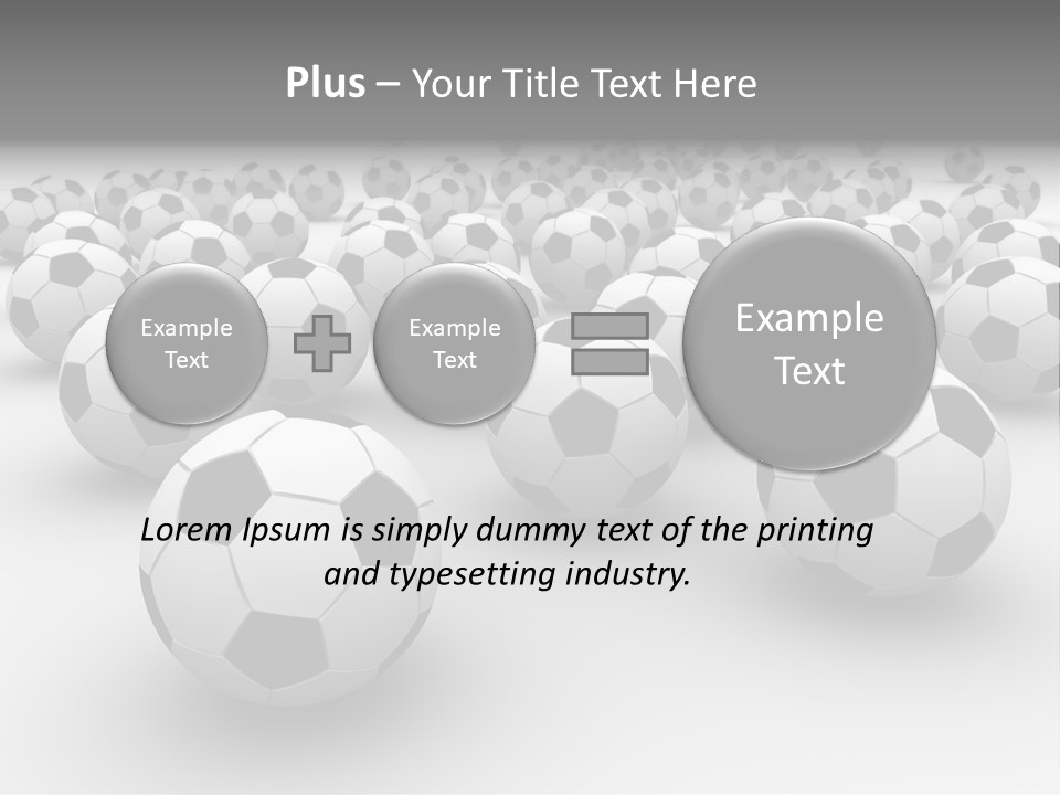 Soccer Ball Parts Black And White PowerPoint Template