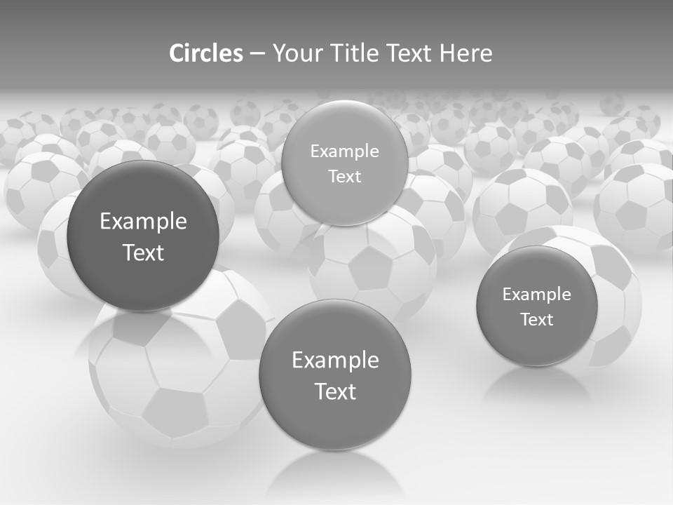 Soccer Ball Parts Black And White PowerPoint Template