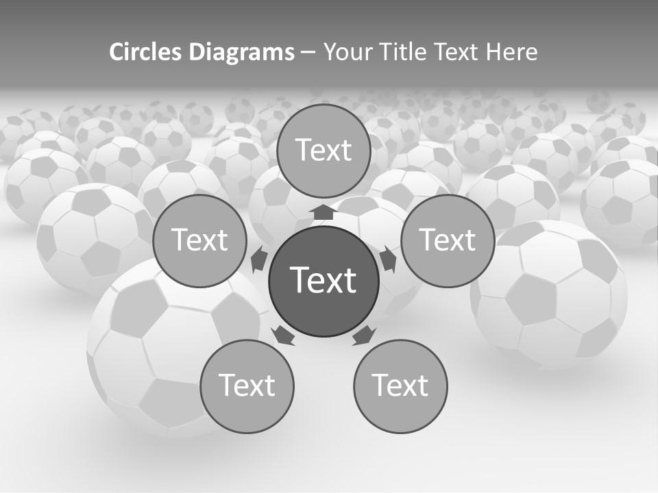 Soccer Ball Parts Black And White PowerPoint Template