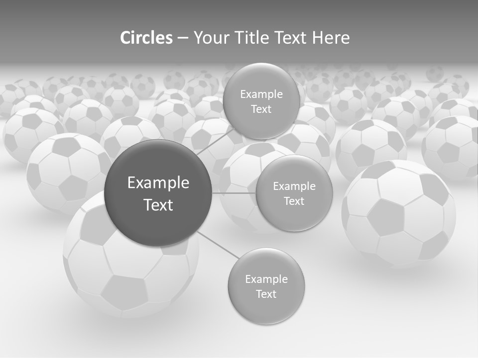 Soccer Ball Parts Black And White PowerPoint Template